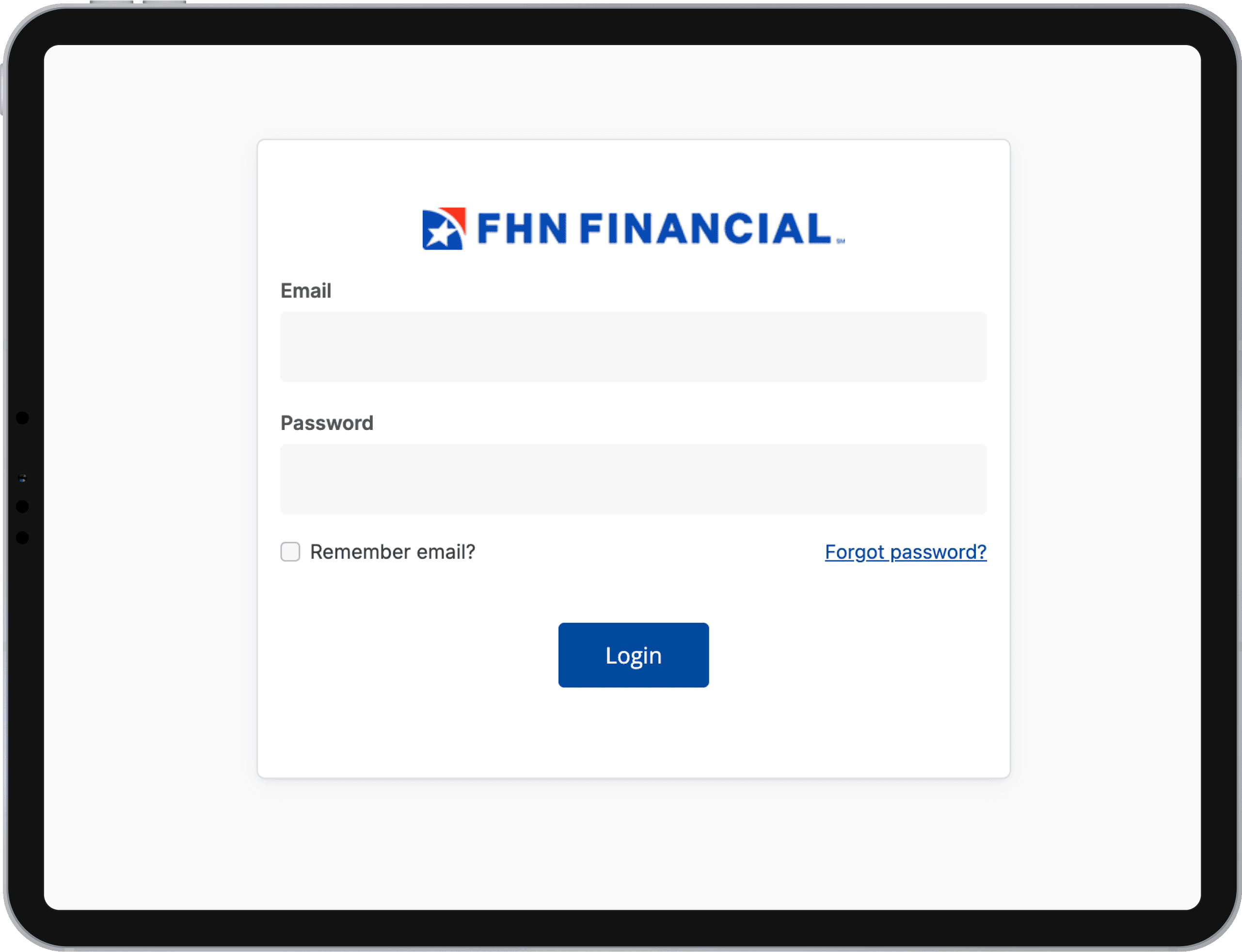myFHN Analytics Dashboard on iPad